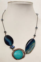 Natural Stone Crystal Necklaces N1417