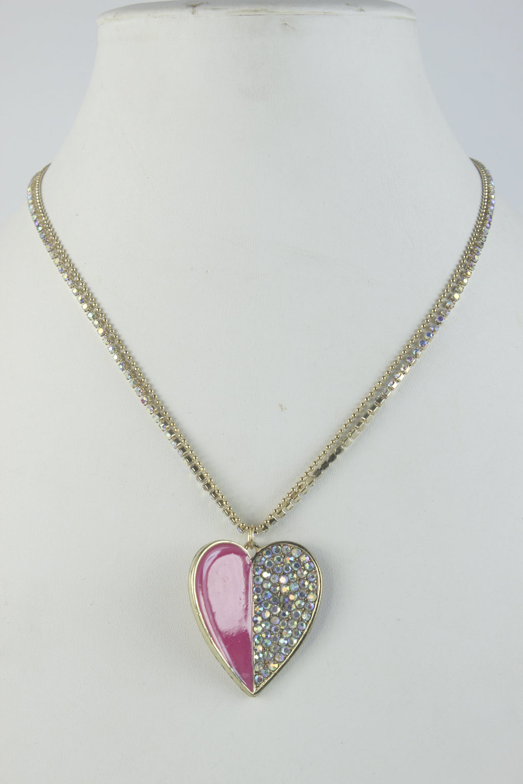 Vintage Heart Pendant Necklace N2271