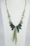 Leatherette Natural Stone Necklace N2396