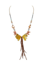 Leatherette Natural Stone Necklace N2396