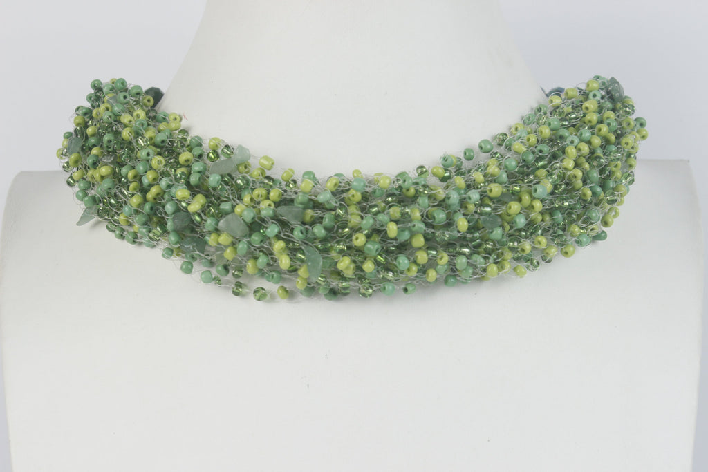 Crystal Bead Collarbone Necklaces N2829