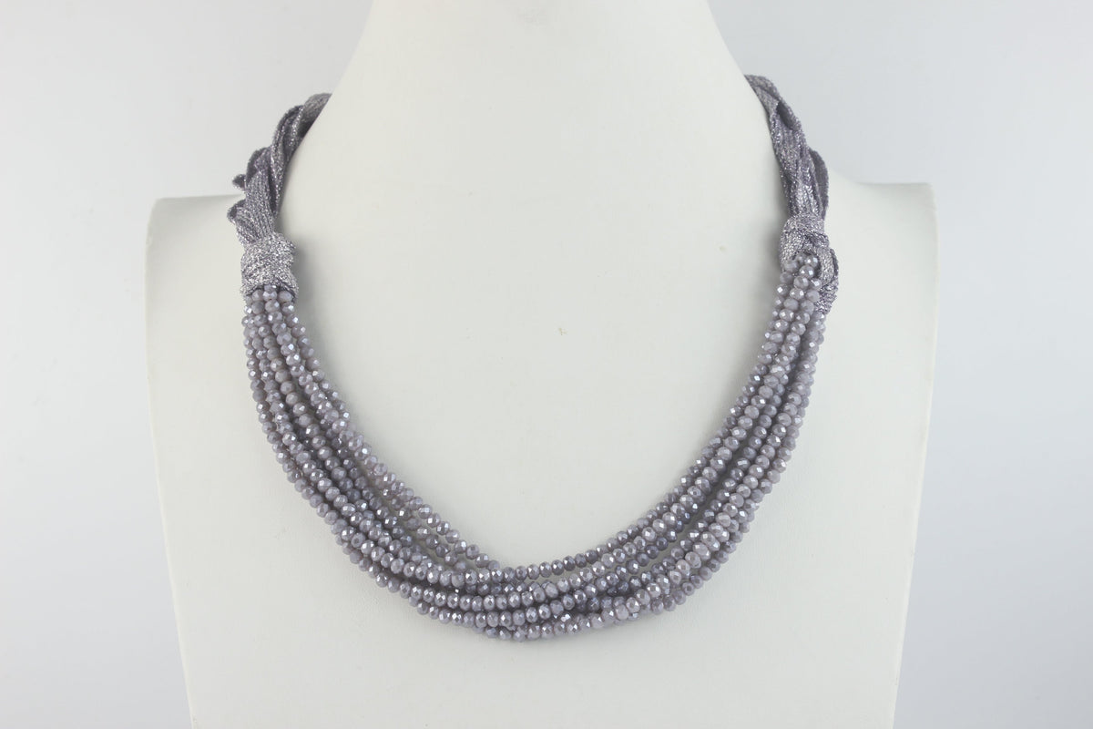 Charming Bohemian Crystal Bead Short Necklace N3031