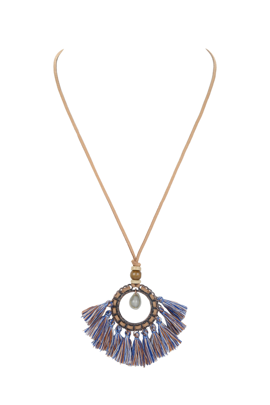 Leatherette Tassel Necklace N3388