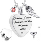 Heart Perfume Bottle Stainless Steel Necklace N3809