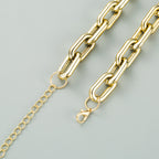 Heart Pendant Alloy Chain Necklace N3847