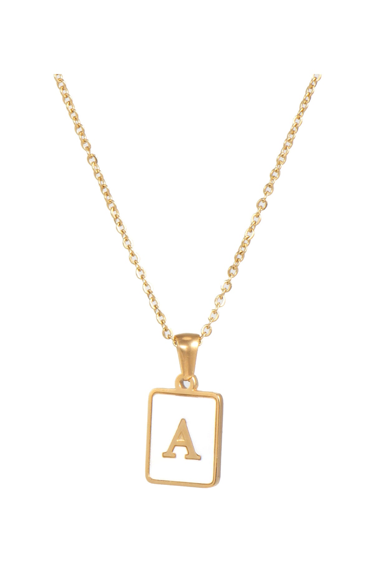 Alphabet Stainless Steel Necklace N3869