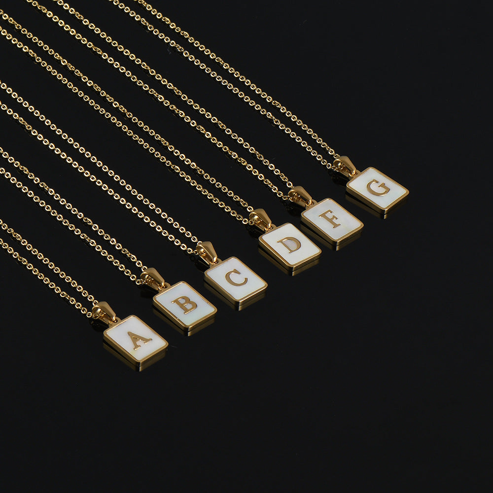 Alphabet Stainless Steel Necklace N3869