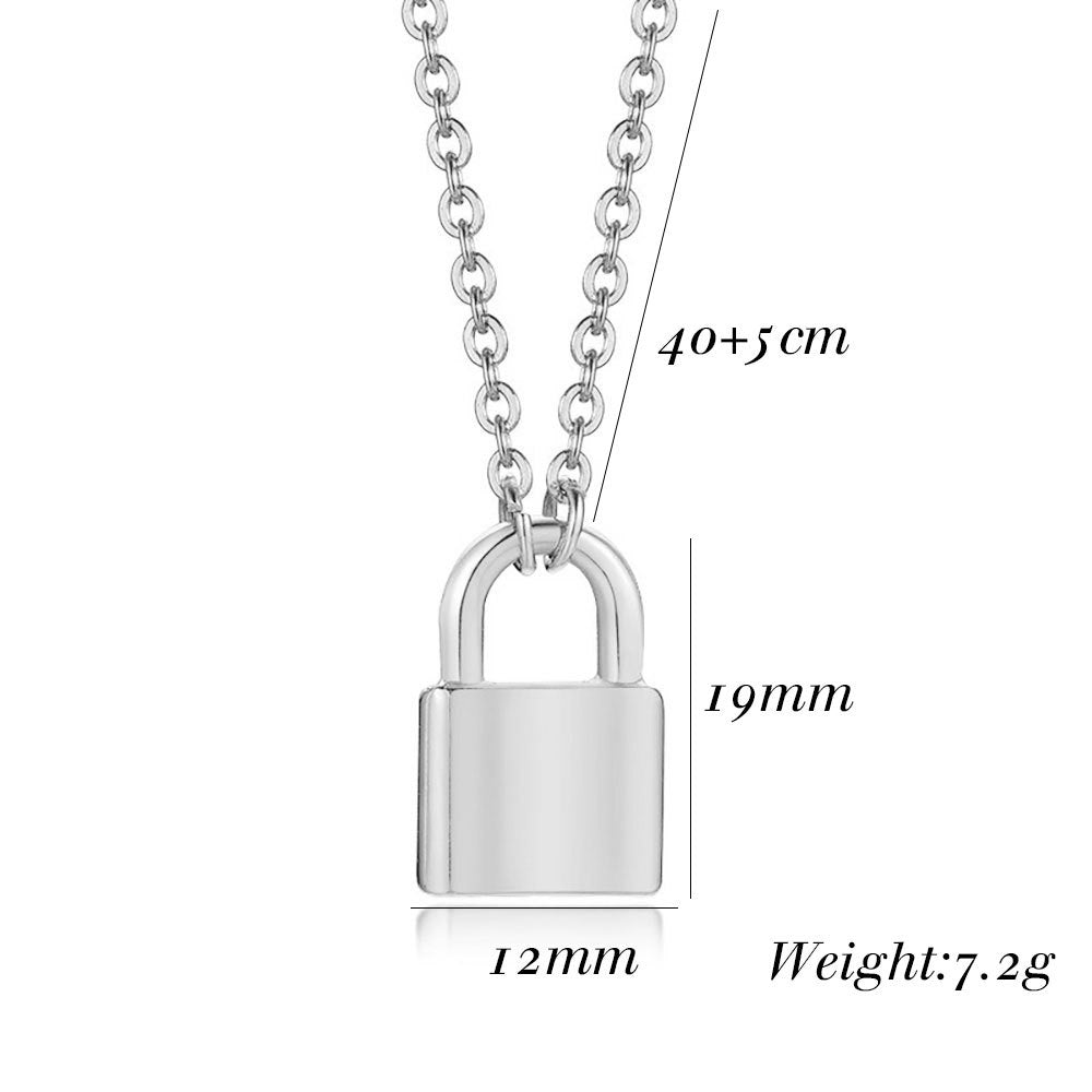 Locker Stainless Steel Necklace N3907