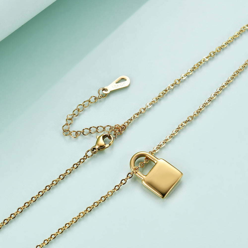 Locker Stainless Steel Necklace N3907