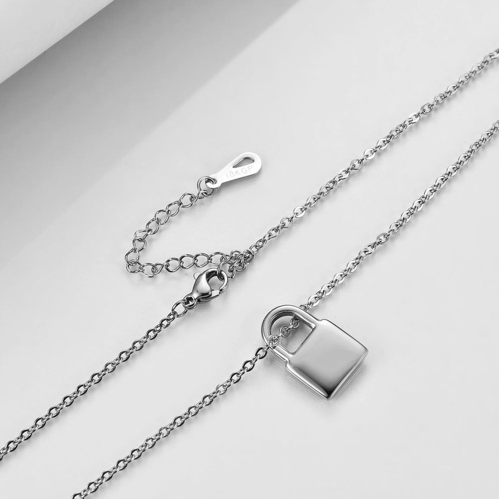 Locker Stainless Steel Necklace N3907
