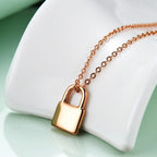 Locker Stainless Steel Necklace N3907