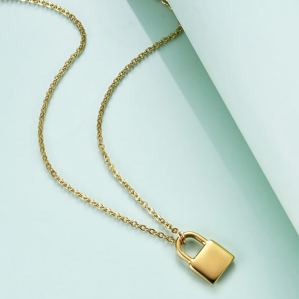 Locker Stainless Steel Necklace N3907