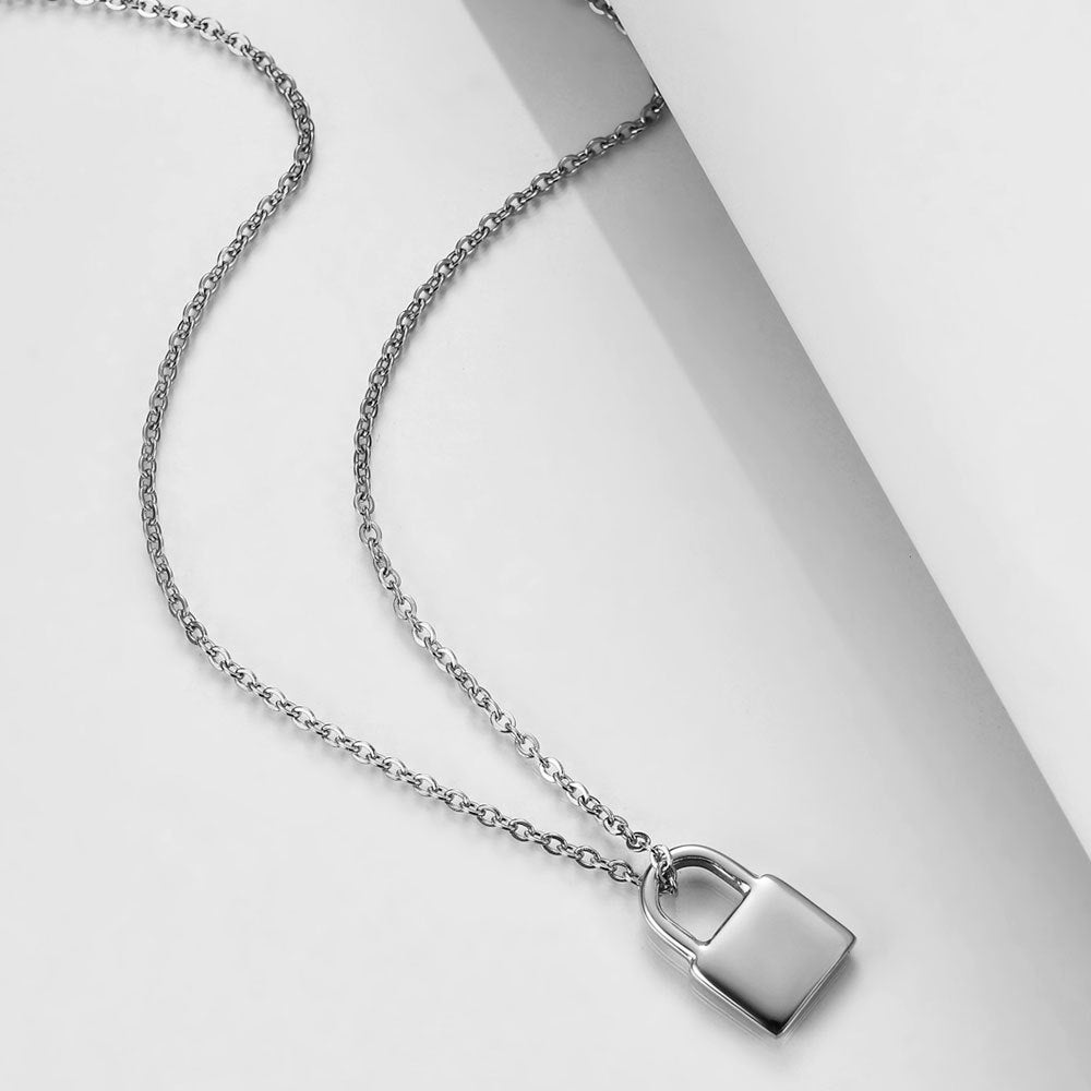 Locker Stainless Steel Necklace N3907