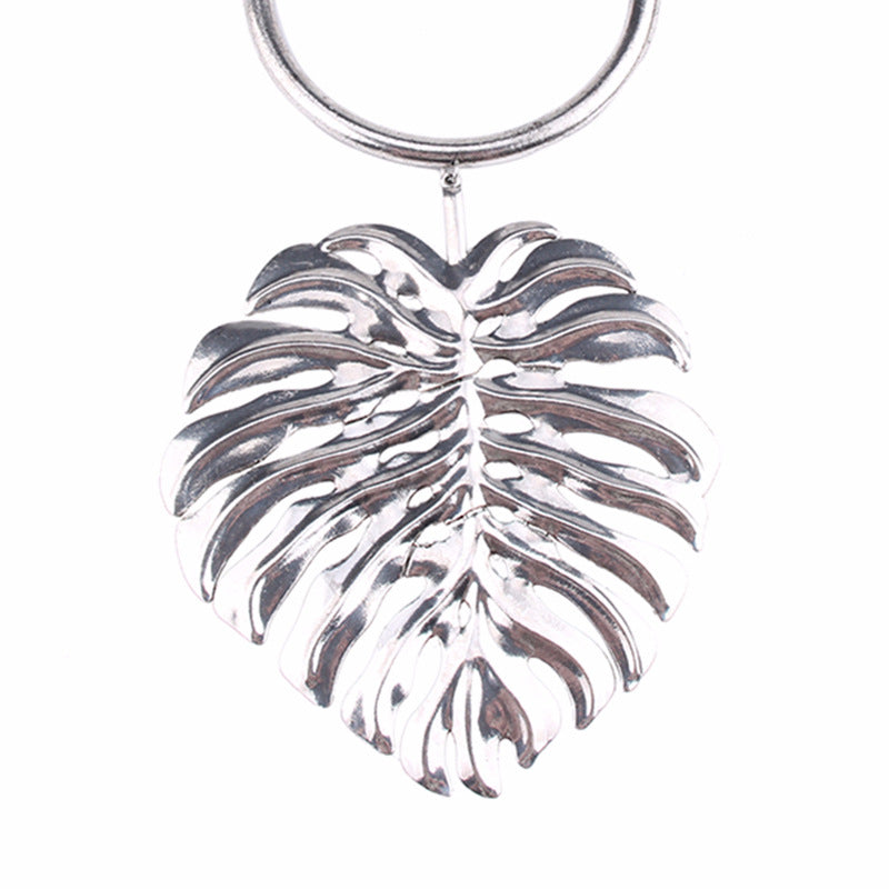 Leaf Alloy Choker Necklace N4132