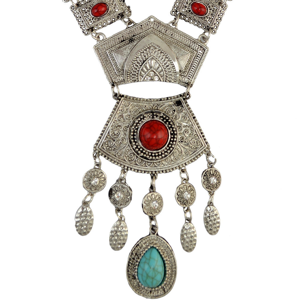 Bohemia Alloy Tassel Necklace N4271