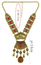 Bohemia Alloy Tassel Necklace N4271