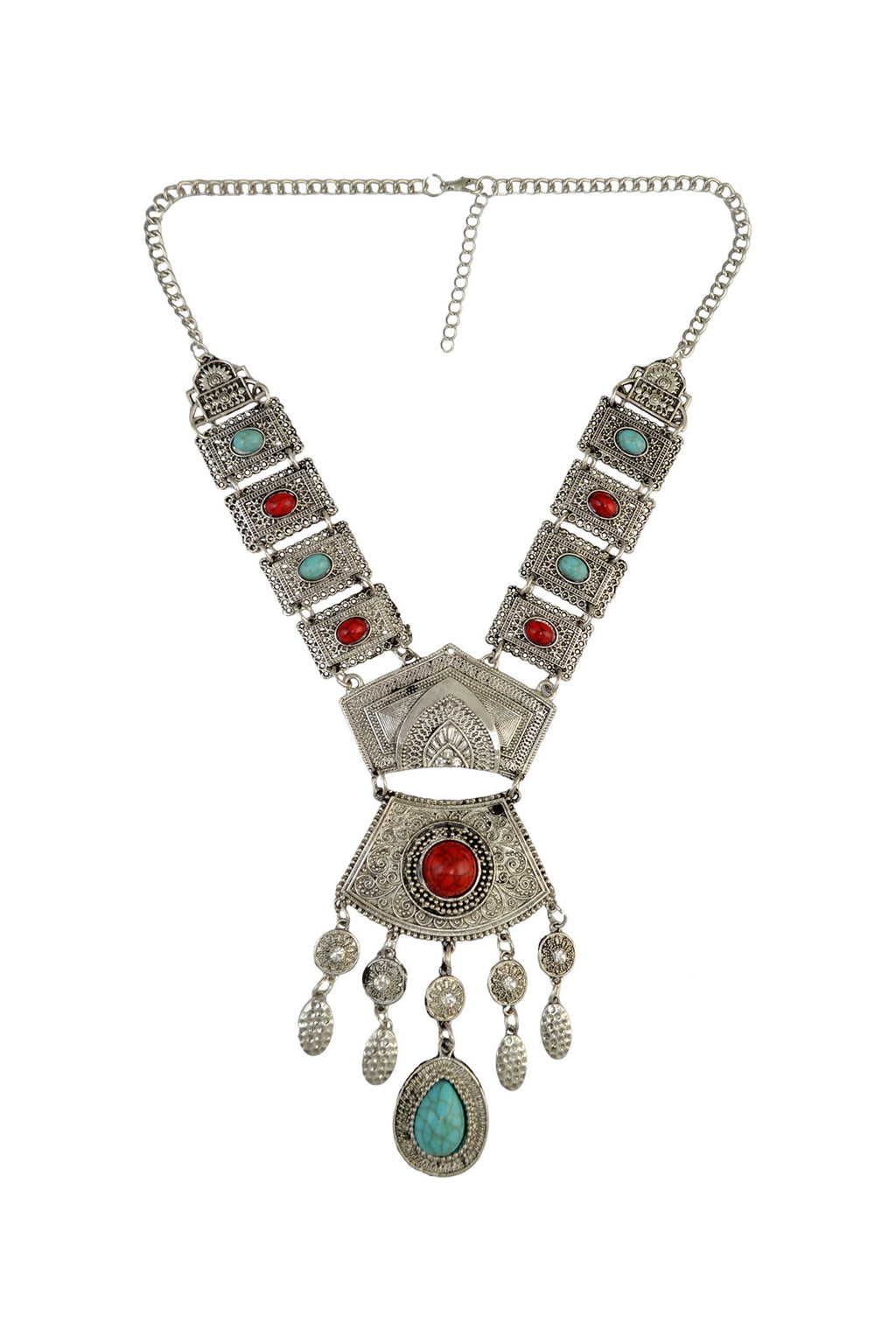 Bohemia Alloy Tassel Necklace N4271