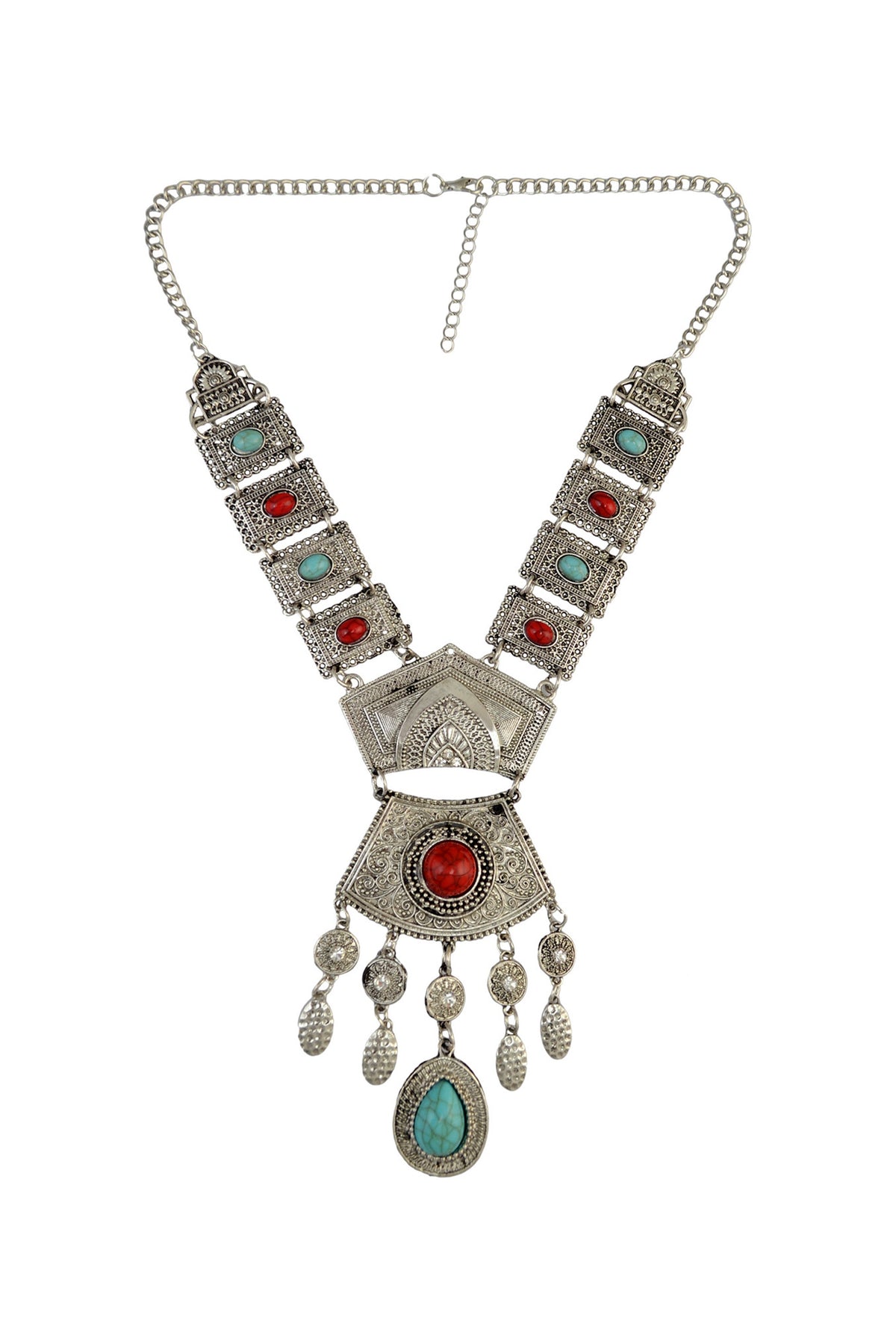 Bohemia Alloy Tassel Necklace N4271