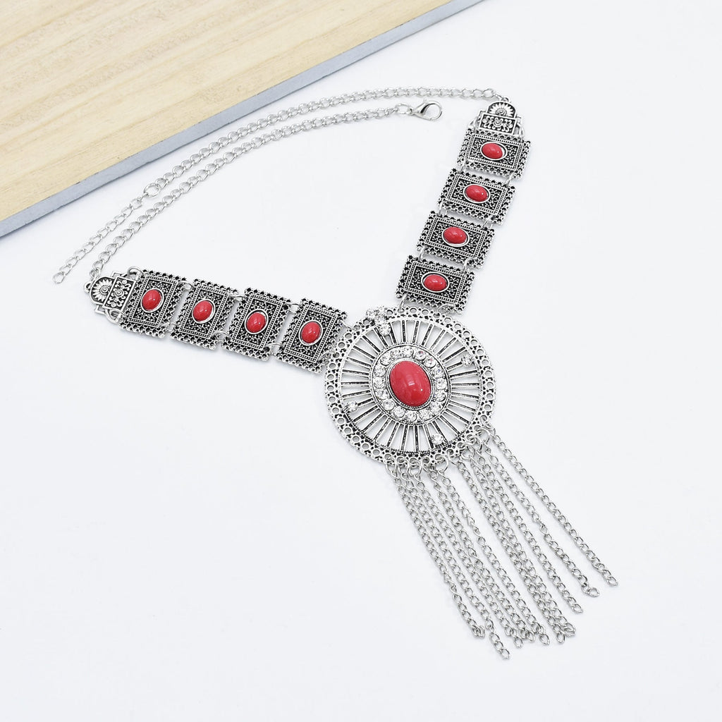 Bohemia Bead Tassel Necklace N4275