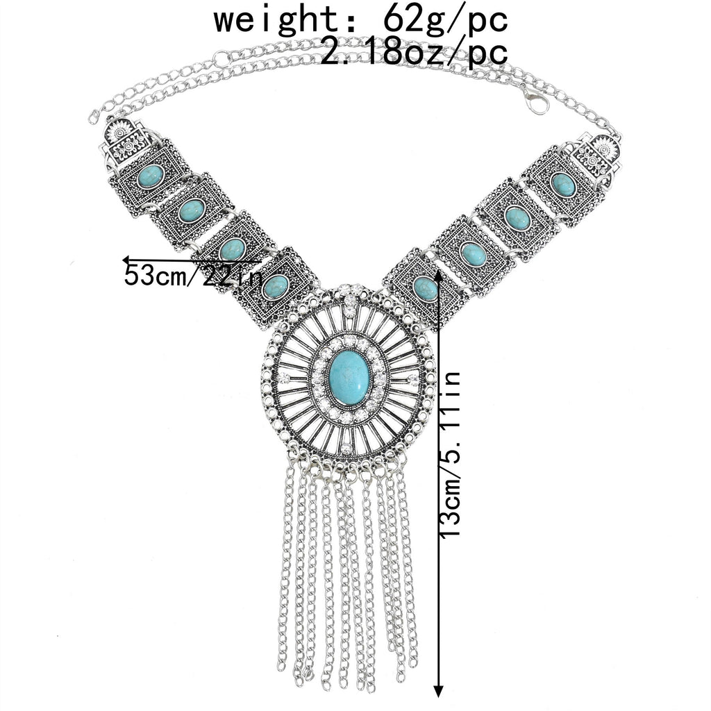 Bohemia Bead Tassel Necklace N4275