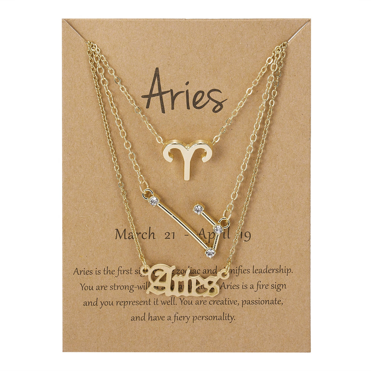 Aries Alloy Necklace Set N4331