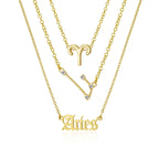 Aries Alloy Necklace Set N4331