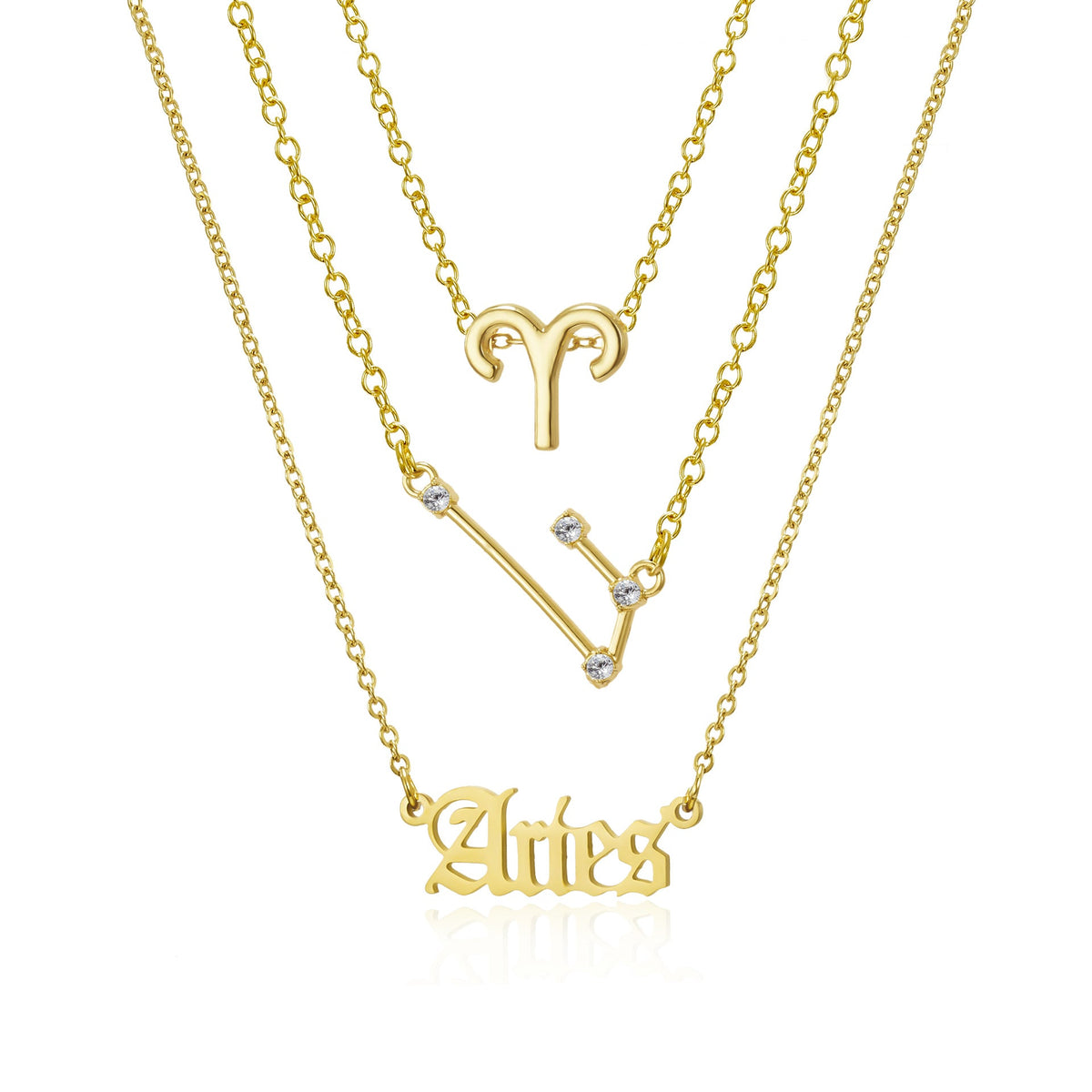 Aries Alloy Necklace Set N4331