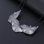 Geometry Pendant Leather Necklace N4657