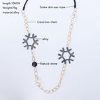 Snowflake Chain Alloy Necklace N4707