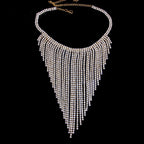 Tassel Rhinestone Necklace N4927