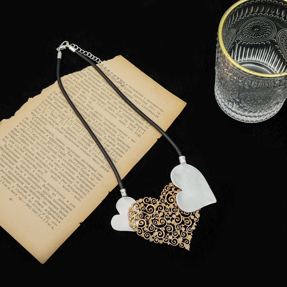 Heart Pu Leather Necklace N5007