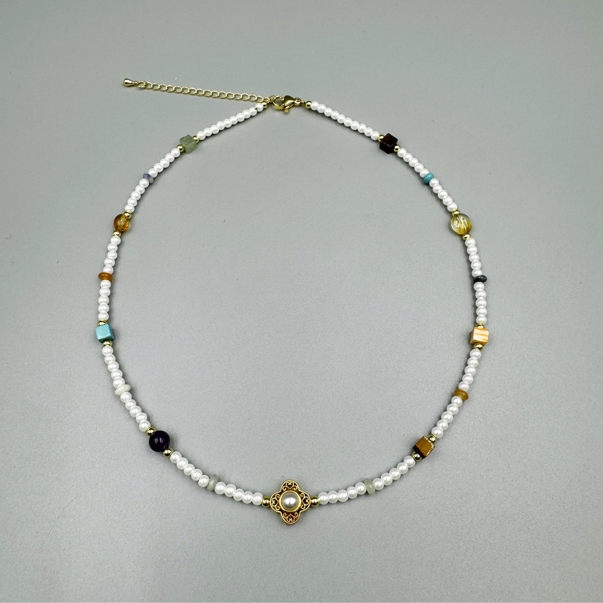 Chinese Style Bead Glasses Bead Necklace N5334