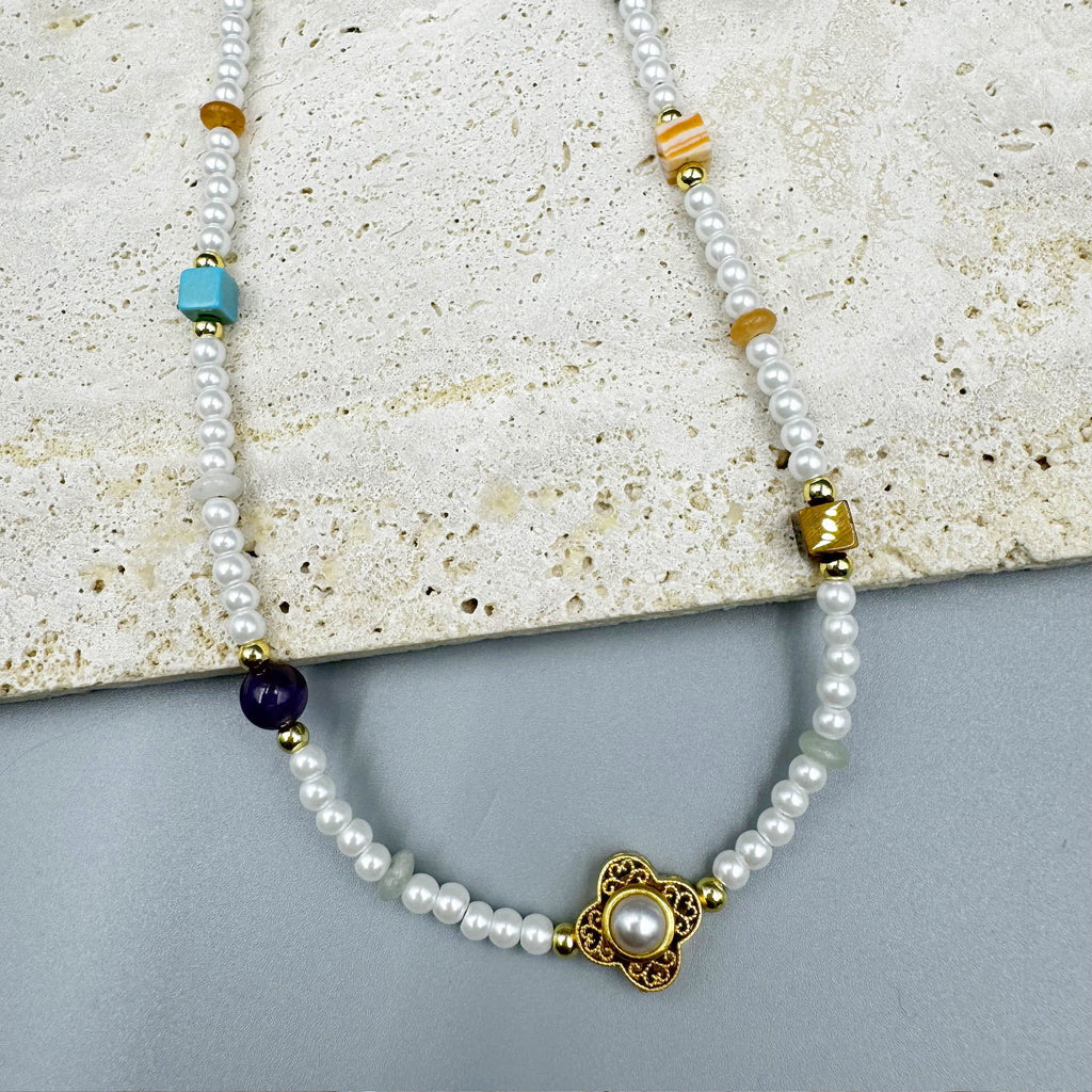 Chinese Style Bead Glasses Bead Necklace N5334