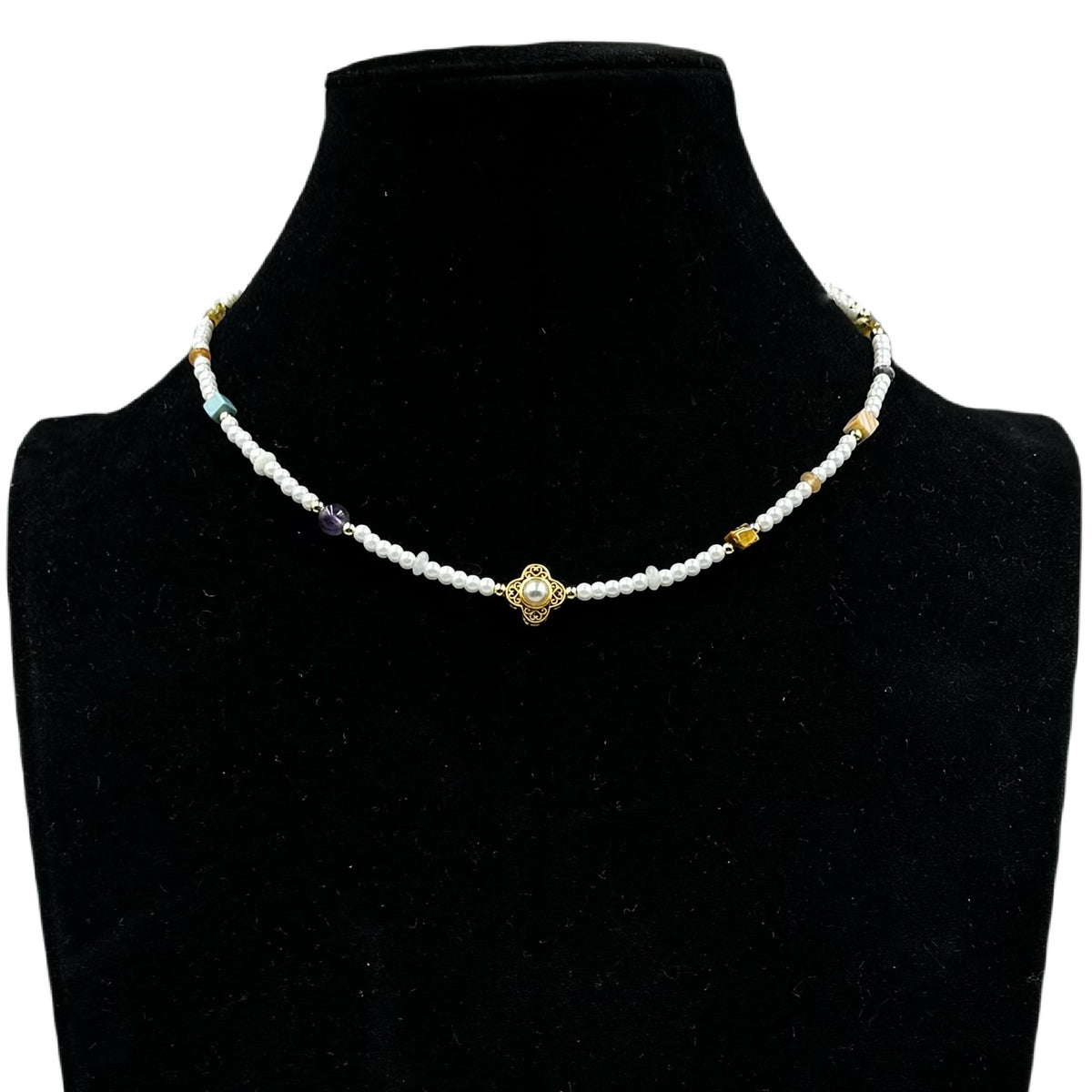 Chinese Style Bead Glasses Bead Necklace N5334