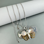 Butterfly Pendant Long Chain Metal Necklace N5527 - view 4