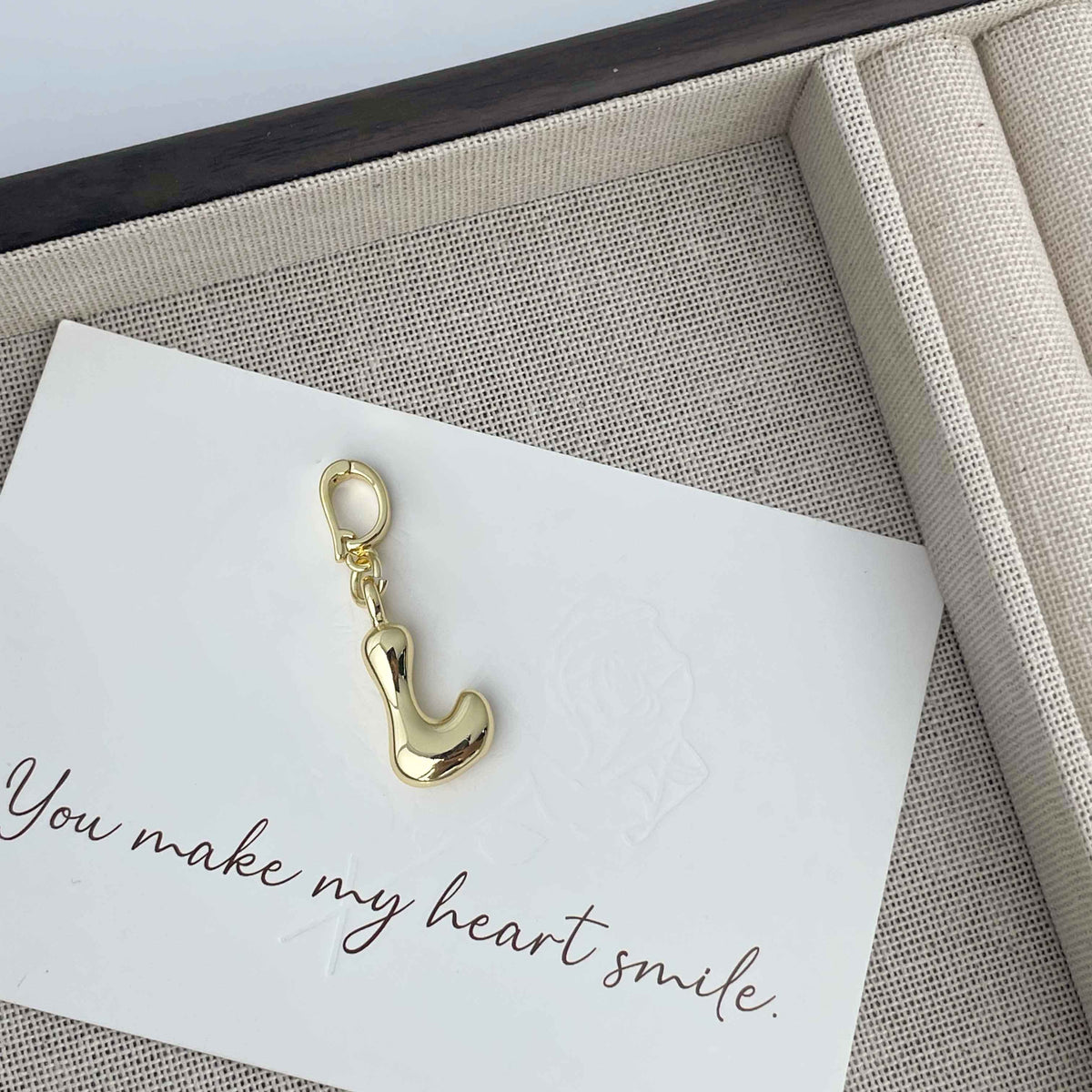 Alphabet Alloy Pendant P0676 - L