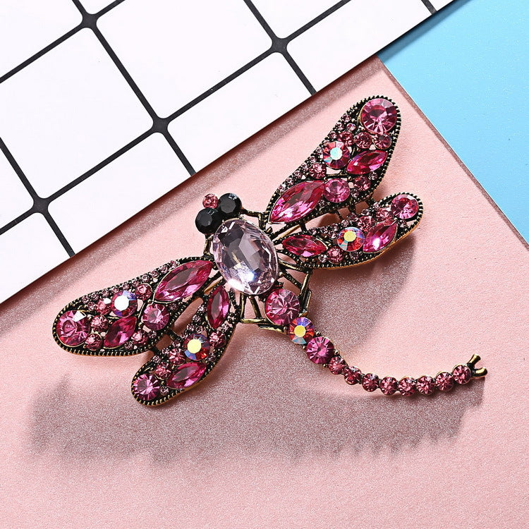 Rhinestone Dragonfly Brooch PA3211 - Small - view 9