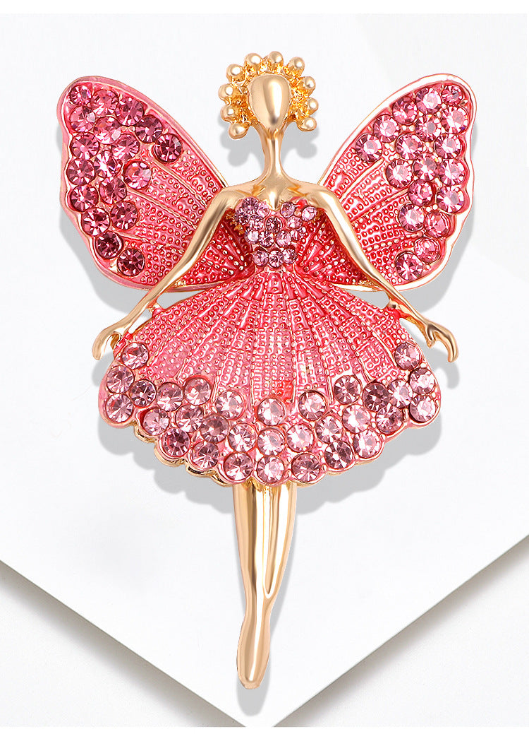 Butterfly Alloy Rhinestone Brooch PA3309 - view 5