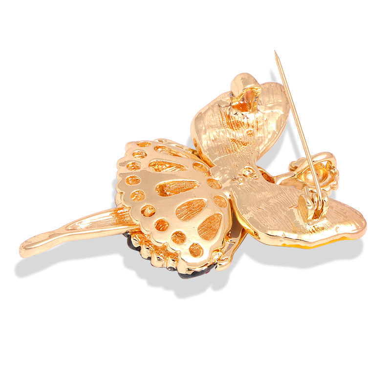 Butterfly Alloy Rhinestone Brooch PA3309 - view 8