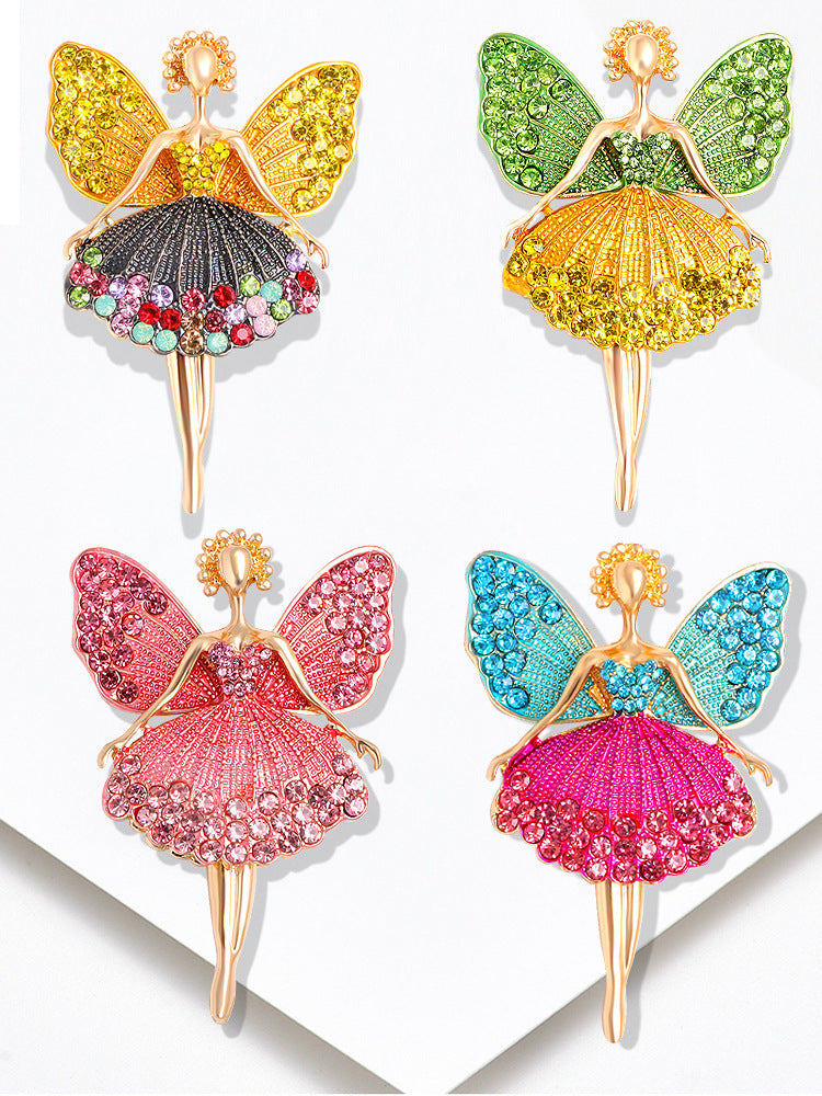 Butterfly Alloy Rhinestone Brooch PA3309 - view 9