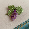 Grape Alloy Brooch PA3326