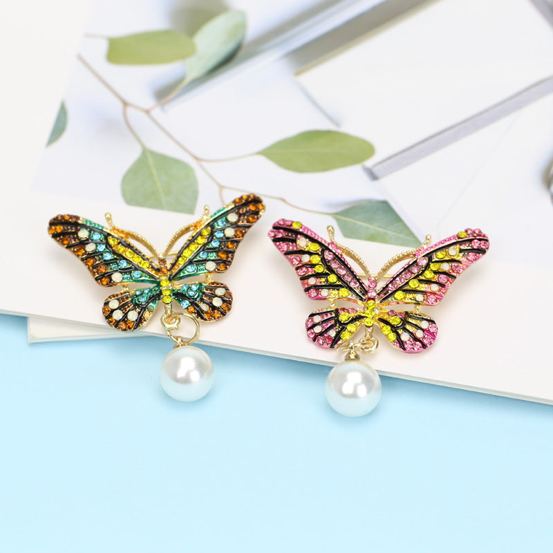 Butterfly Rhinestone Brooch PA3360