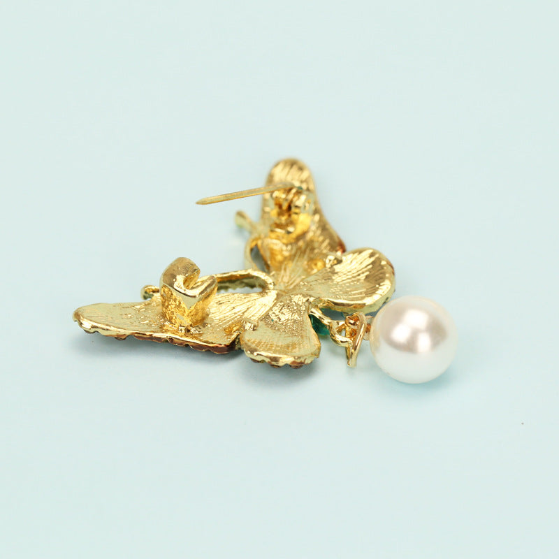 Butterfly Rhinestone Brooch PA3360