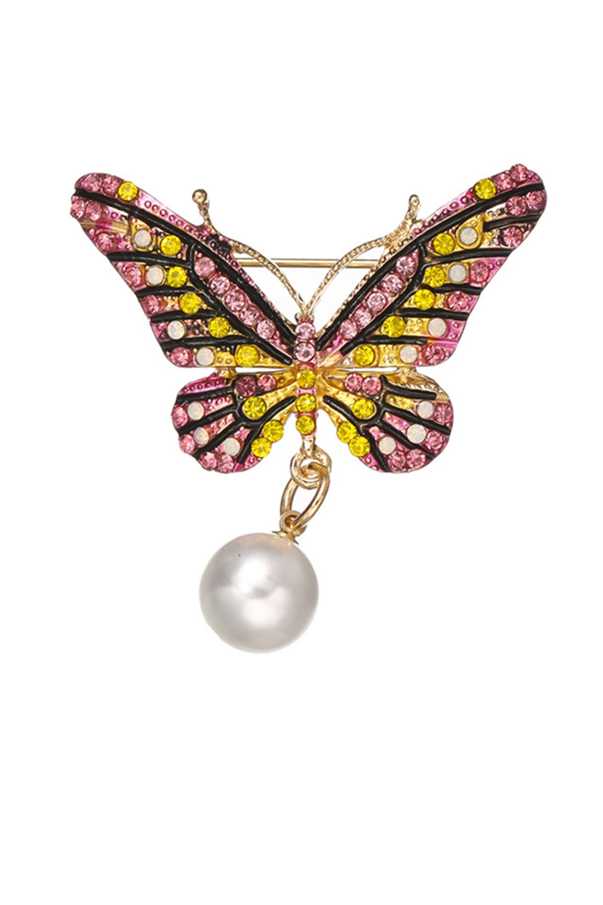 Butterfly Rhinestone Brooch PA3360