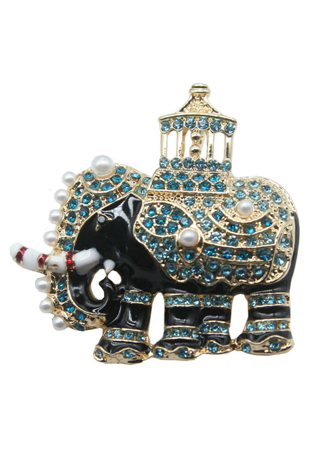 Elephant Rhinestone Brooch PA3367