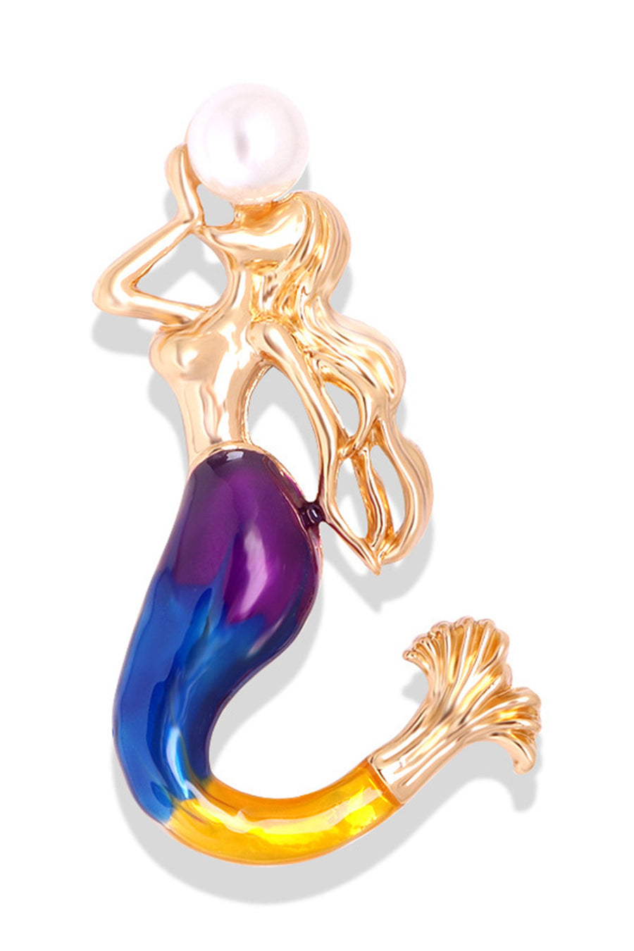 Mermaid Pearl Alloy Brooch PA3508