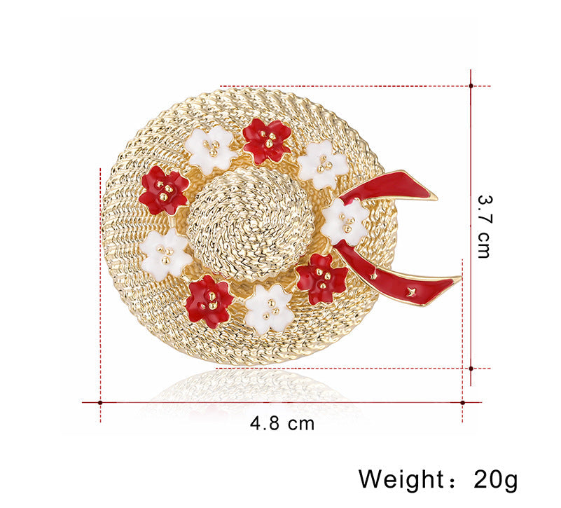 Flower Hat Brooch PA3639