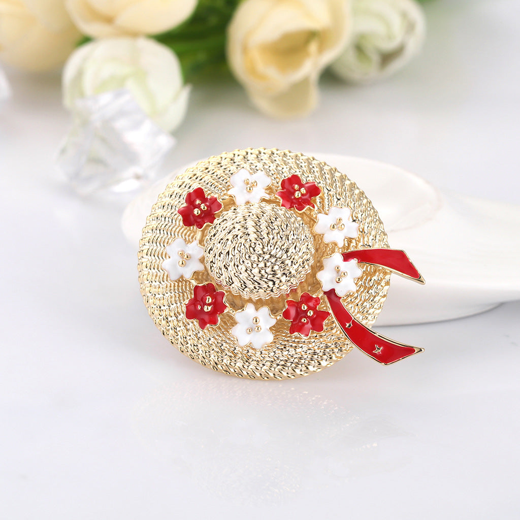 Flower Hat Brooch PA3639