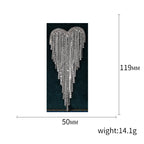 Heart Tassel Rhinestone Brooch PA3668