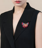 Butterfly Rhinestone Brooch PA3685